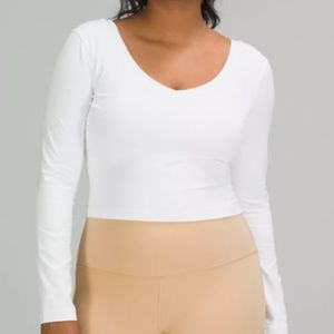 Lululemon Align Long Sleeve Shirt White - 12